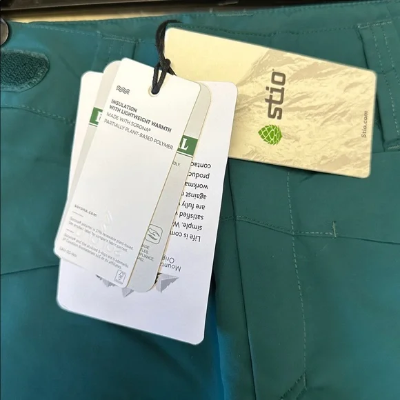 STIO RAFFERTY INSULATED PANT GREEN - L